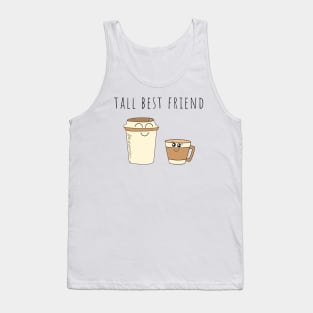 Tall Best Friend Cute Illustration Tank Top